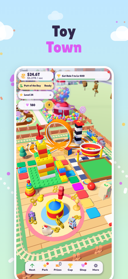 Toy Town: a toy railway, a brick builder and a giant playroom
