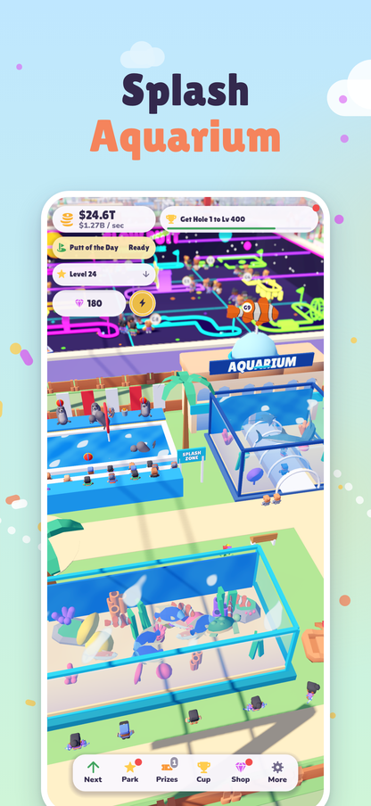 Splash Aquarium: open-air tanks and a fish show